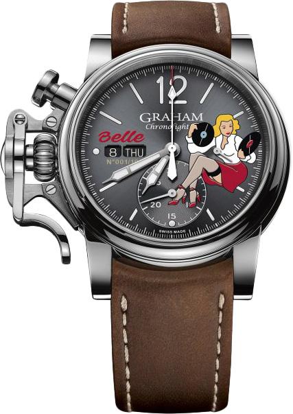 Review Replica Graham Watch Chronofighter Vintage Nose Art Belle Limited Edition 2CVAS.A01A.L132S